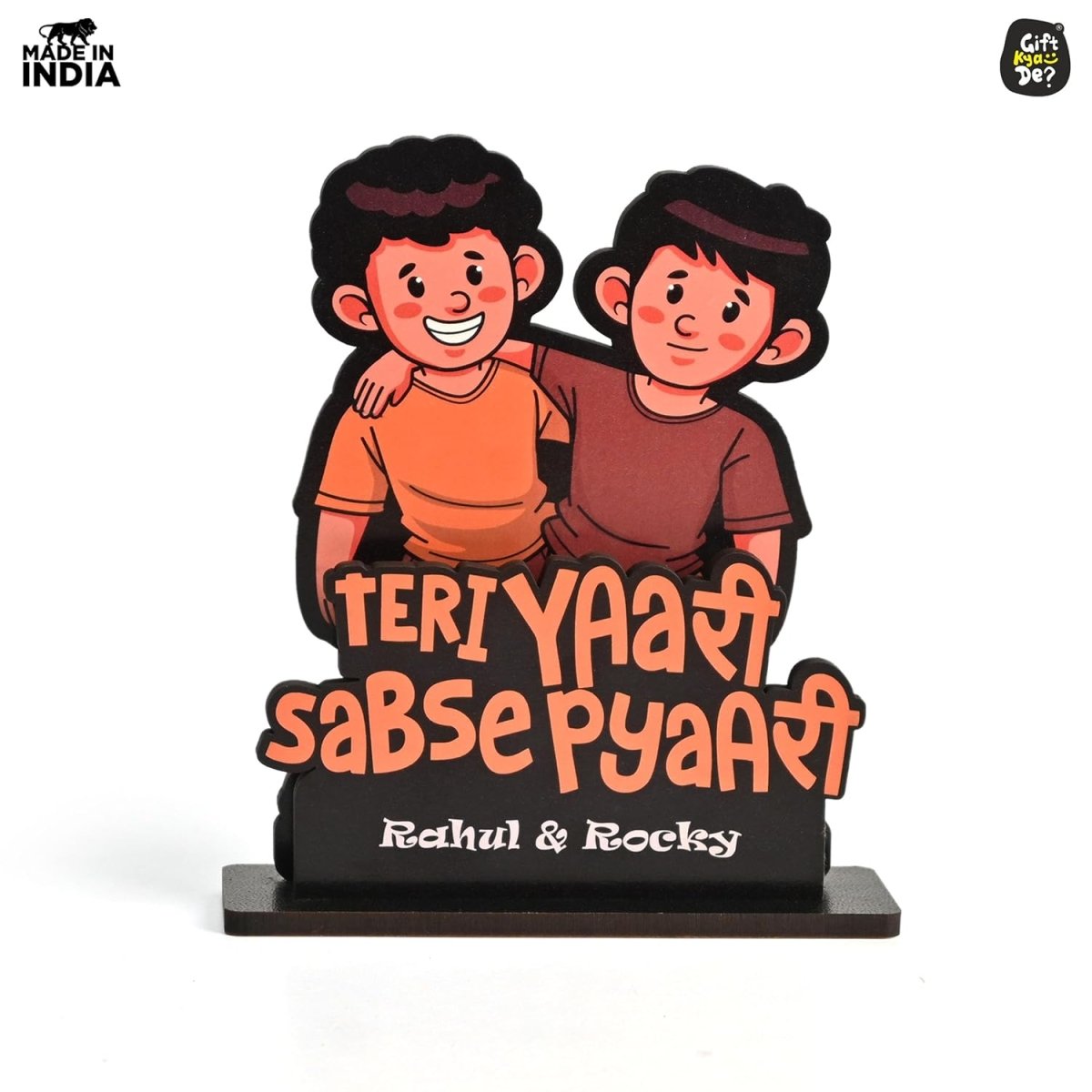 Personalized Friendship Day Showpiece Gift for Best Friends, Birthday Gift for Friend