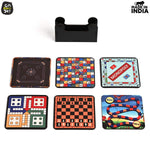 Square Quotes Coaster Set of 6 With Coaster Stand | Quotes Coaster Set fit for Tea Cups and Coffee Mugs Also Coffee Lover Gifts Gift Kya De