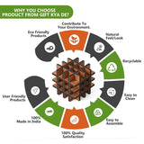 Load image into Gallery viewer, 3D Wooden Interlocking Puzzle Cube | Brain Teaser IQ Game | Educational &amp; Logical Thinking Game for Kids &amp; Adults | 3x3 Inch