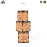 3-Cube Wooden Desk Calendar 2026 with Test Tube Planter | Desk Organizer for Home, Office & Corporate Gifting