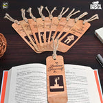 Bookmarks Set of 10 Motivational Quotes | Bookmarks Aesthetic with Hard Paperback | Handmade Tassel Dori (Eco-Friendly 10pc) Gift Kya De
