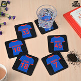 Load image into Gallery viewer, Cricket Themed Coaster Set of 6 with Proper Coaster Stand | Perfect For Tea And Coffee Cups giftkyade