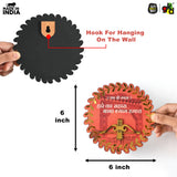 Load image into Gallery viewer, Khatu Shyam Ji Showpiece for Home Mandir | Wooden Idol with Golden Acrylic | Spiritual Gift