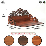 Load image into Gallery viewer, Small Pooja Mandir for Home &amp; Office | Indian Wooden Temple for Table or Shelf | DIY 12x9x6 Inch | Classic Design