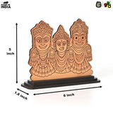 Load image into Gallery viewer, Lord Jagannath Printed Wooden Table Top Frame | Decorative Idol of Jagannath Balabhadra Subhadra | Spiritual Gift Item | 6x5x1.8 inches