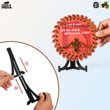 Load image into Gallery viewer, Khatu Shyam Ji Showpiece for Home Mandir | Wooden Idol with Golden Acrylic | Spiritual Gift