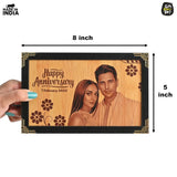 Load image into Gallery viewer, Personalized Wooden Table Mount Photo Frame | Gift For Anniversary, Valentine&#39;s Day | Sublimated 8x5 Inch - Gift Kya De 