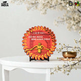 Load image into Gallery viewer, Khatu Shyam Ji Showpiece for Home Mandir | Wooden Idol with Golden Acrylic | Spiritual Gift