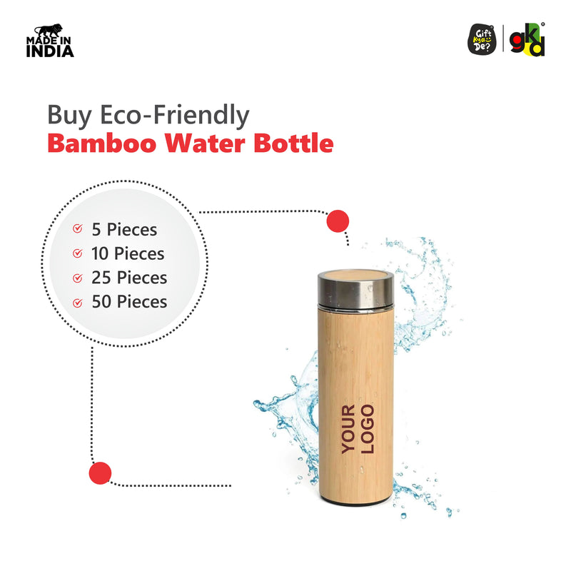 Buy Eco-Friendly Bamboo Water Bottle – Sustainable Hydration Solution & Customized