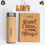 Diary, Bamboo Bottle, and Key Chain | Eco-Friendly Gift Hamper | Perfect For Corporate Gift