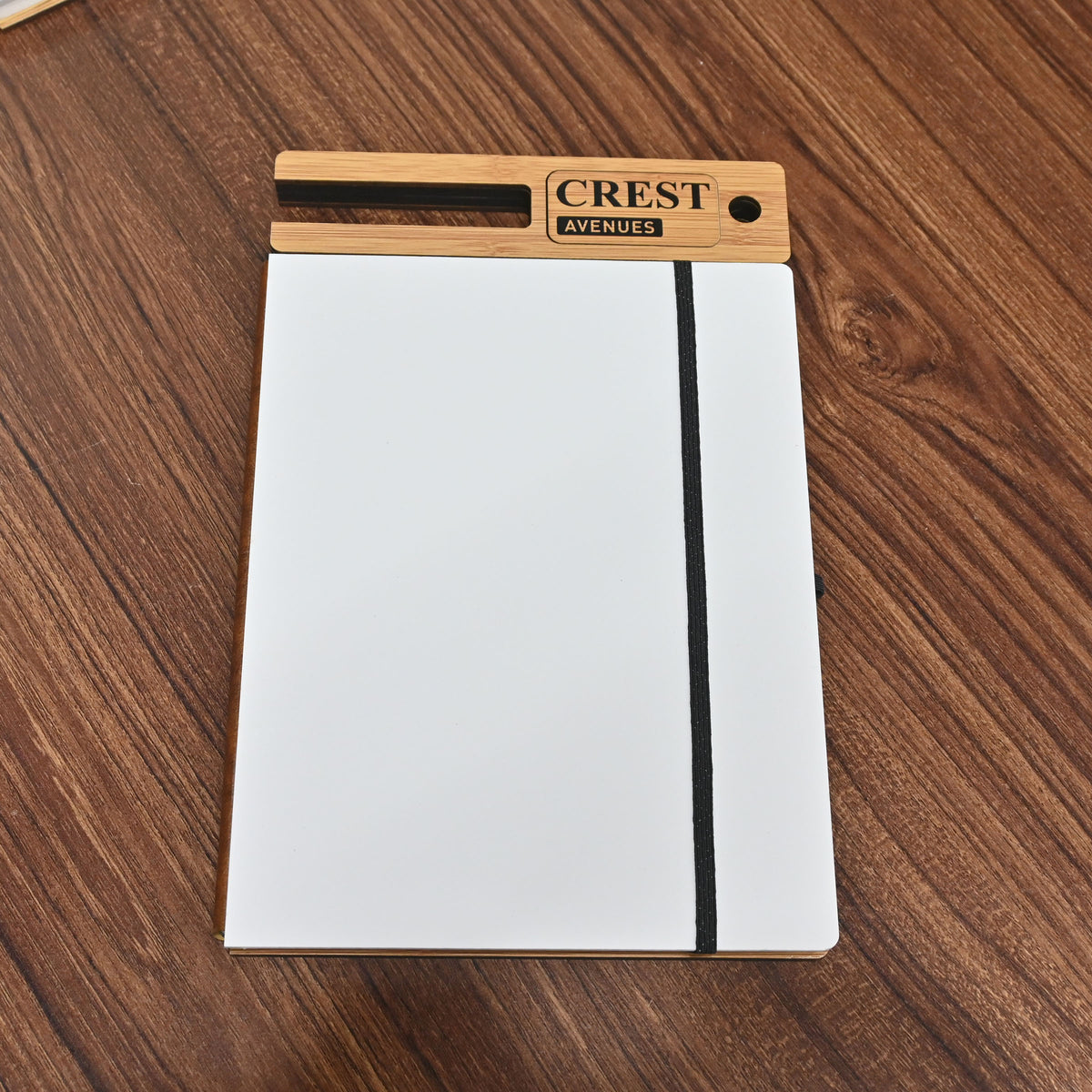Wooden Smart Diary with White Board & Marker | A5 Notebook with Mobile & Pen Stand | Personal Use, Office & Corporate Gift
