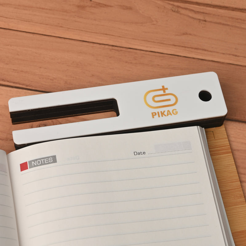 Wooden Smart Diary with White Board & Marker | A5 Notebook with Mobile & Pen Stand | Personal Use, Office & Corporate Gift