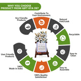 Load image into Gallery viewer, Floral Desk Calendar 2026 | Paper Calendar with Wooden Stand | Perfect for Home &amp; Workspaces