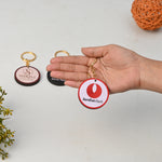 Premium Custom MDF Round Keychains | Double-Sided Color Printed Logo & Name Keyrings