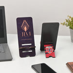 Custom Dual-Side Printed Wooden Mobile Stand – 3-Step Adjustable Phone Holder