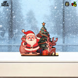 Load image into Gallery viewer, Christmas Santa Wooden Tabletop Decor | Festive Table Decoration for Christmas, Holiday Gift