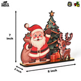 Load image into Gallery viewer, Christmas Santa Wooden Tabletop Decor | Festive Table Decoration for Christmas, Holiday Gift