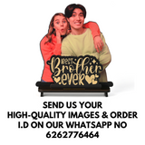 Load image into Gallery viewer, Customized Best Brother Ever Photo Frame Stand - Personalized Gift for Siblings