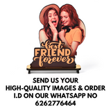 Load image into Gallery viewer, Best Friend Forever Customized Wooden Photo Frame Stand - Personalized Friendship Gift