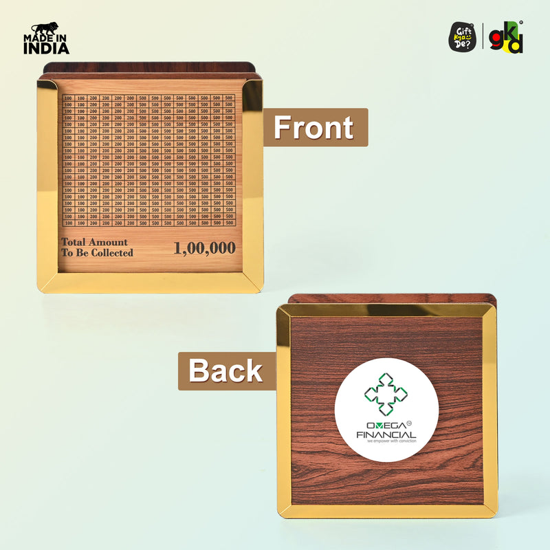 Wooden Piggy Bank | Smart Savings Tracker | Money Box for Kids & Adults (Multiple Variants Available)