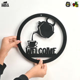 Load image into Gallery viewer, Welcome, Coffee &amp; Kitchen Theme Wall Art | Wood Wall Hanging for Home Décor, Cafe Decor