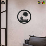 Load image into Gallery viewer, Welcome, Coffee &amp; Kitchen Theme Wall Art | Wood Wall Hanging for Home Décor, Cafe Decor
