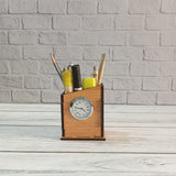 Load image into Gallery viewer, Desk Organizer With Clock | Pen Holder | Corporate Gifts Gift Kya De