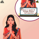 Load image into Gallery viewer, Wooden Traditional Women Memento | International Women's Day Award | Gift for Women Employees &amp; Leaders