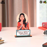 Wooden Traditional Women Memento | International Women's Day Award | Gift for Women Employees & Leaders