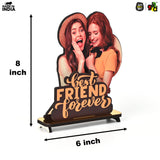 Load image into Gallery viewer, Best Friend Forever Customized Wooden Photo Frame Stand - Personalized Friendship Gift