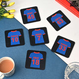 Load image into Gallery viewer, Cricket Themed Coaster Set of 6 with Proper Coaster Stand