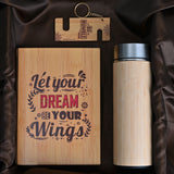 Load image into Gallery viewer, Diary, Bamboo Bottle, and Key Chain | Eco-Friendly Diwali Hamper | Perfect For Corporate Gift