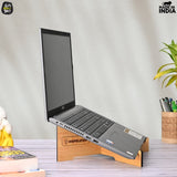 Load image into Gallery viewer, Wooden Portable Cross Laptop Stand | Laptop Accessories | Eco-Friendly | Corporate Gifts GiftKyaDe Bamboo