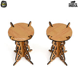 Load image into Gallery viewer, Wooden Portable Mandir &amp; Diya Stand Combo | Best Diwali Gift | Housewarming Gift Gift Kya De