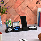 Load image into Gallery viewer, Foldable All in One Office Desk Organizer With Clock, Calendar 2024 and Mobile Stand