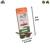 Load image into Gallery viewer, Wooden Mobile Stand with Republic Day Wishing – Patriotic Gift for Republic Day – Eco-friendly Mobile Holder