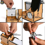 Mini Desk Organizer with Clock & Calendar 2026 | Desk Calendar | Desk Accessories