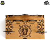 Load image into Gallery viewer, Wooden Portable Mandir &amp; Diya Stand Combo | Best Diwali Gift | Housewarming Gift