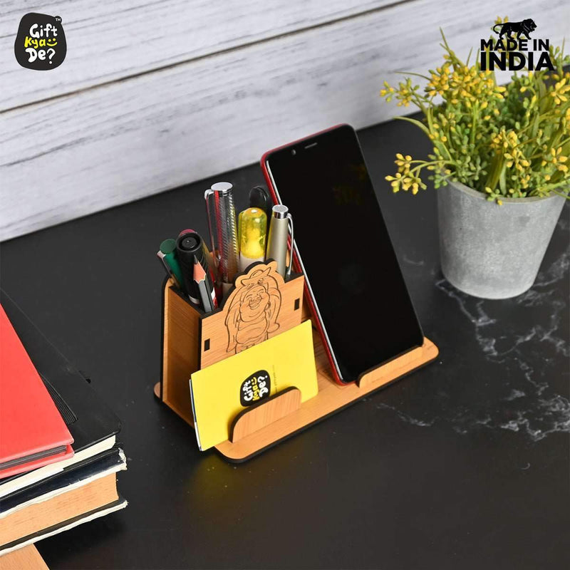 Good Luck Mobile and Pen Stand | Desk Organizer | Mobile Accessories Gift Kya De