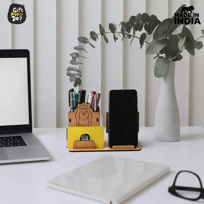 Good Luck Mobile and Pen Stand | Desk Organizer | Mobile Accessories Gift Kya De