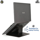 Load image into Gallery viewer, Wooden Foldable Portable Laptop Stand With 3 Level Adjustable Stand