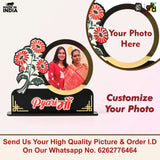 Load image into Gallery viewer, Personalized Wooden Photo Frame for Mother | Pyari Maa Gift for Mom | Mother's Day Special Table Top Decor (7.5 x 6.5 inches)