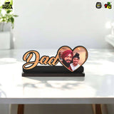 Load image into Gallery viewer, Personalized Gift for Dad – Wooden Photo Frame with Custom Image - Father’s Day Gift - Gift For Dad