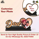 Load image into Gallery viewer, Personalized Gift for Dad – Wooden Photo Frame with Custom Image - Father’s Day Gift - Gift For Dad