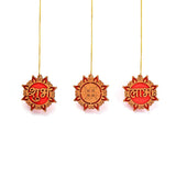 Load image into Gallery viewer, Wooden Diwali Gift Set Mandir, Diya Toran and Shubh Labh Swastik Dangler - Gift Kya De