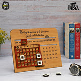 Load image into Gallery viewer, Lifetime Calendar &amp; Good Luck Desk Organizer Combo | Office Table Decorative Items | Farewell Gift Gift Kya De