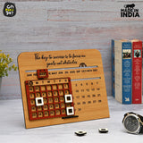 Load image into Gallery viewer, Lifetime Calendar &amp; Good Luck Desk Organizer Combo | Office Table Decorative Items | Farewell Gift