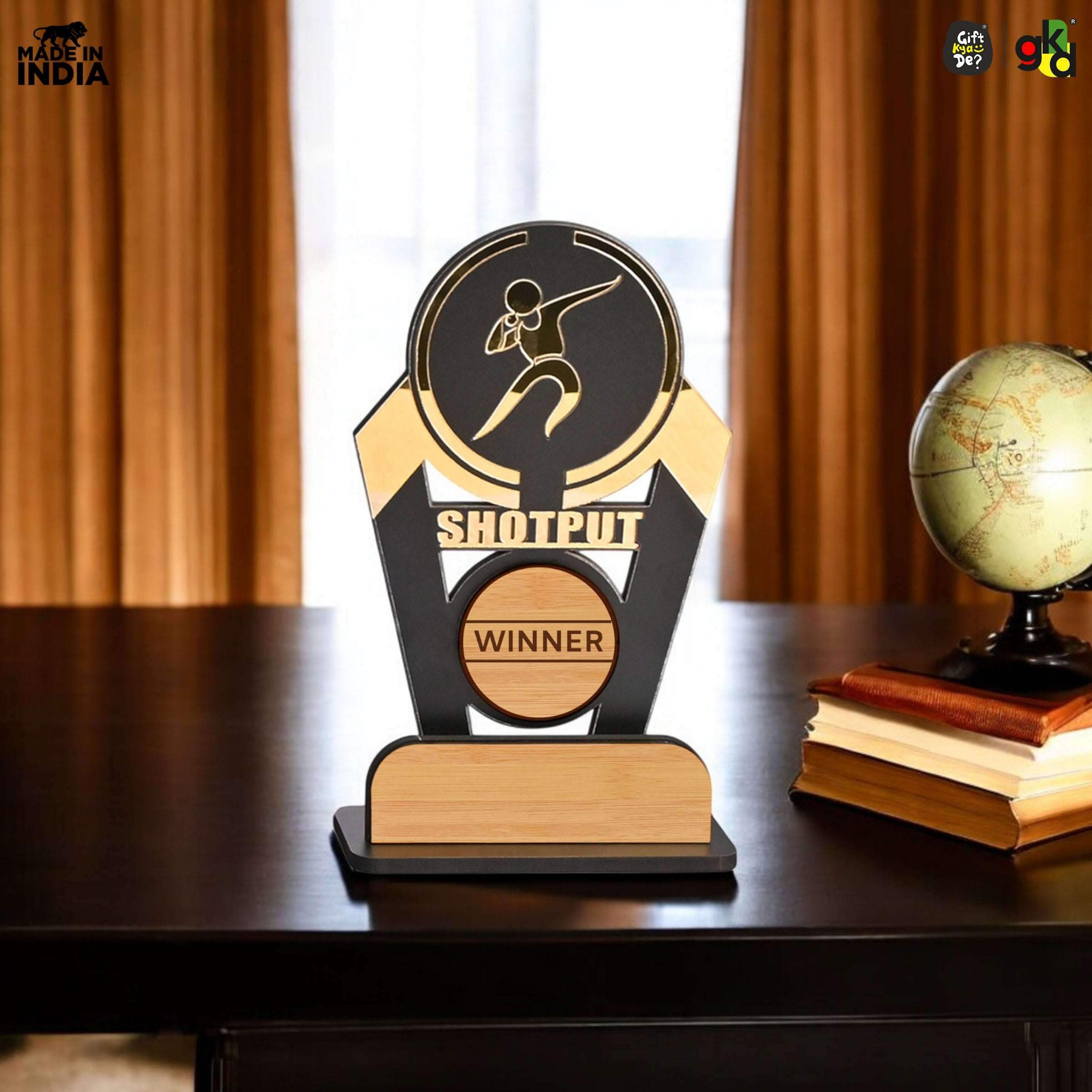 Exercise Trophy Sports Winner Trophy | Wooden Victory Award | Perfect for Sports ...