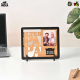 Load image into Gallery viewer, Super Papa Personalized Photo Frame for Father – Wooden Photo Frame Table Top | Father’s Day Gift, Dad Birthday Gift, Gifts for Papa