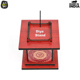 Load image into Gallery viewer, Tulsi Chaura Diya Stand GiftKyaDe